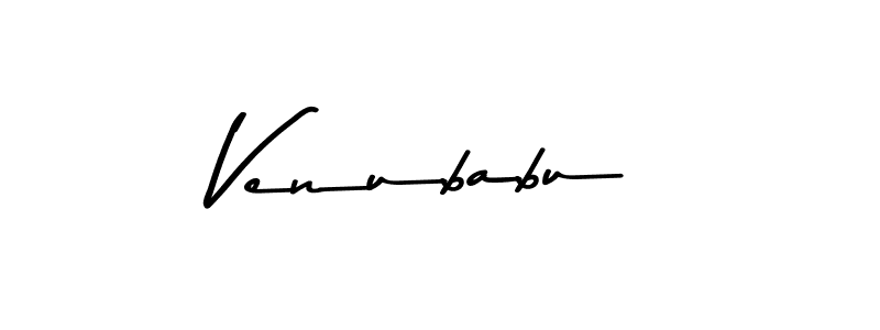 Make a beautiful signature design for name Venubabu. With this signature (Asem Kandis PERSONAL USE) style, you can create a handwritten signature for free. Venubabu signature style 9 images and pictures png
