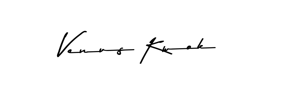 Venus Kwok stylish signature style. Best Handwritten Sign (Asem Kandis PERSONAL USE) for my name. Handwritten Signature Collection Ideas for my name Venus Kwok. Venus Kwok signature style 9 images and pictures png