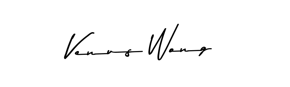 How to make Venus Wong name signature. Use Asem Kandis PERSONAL USE style for creating short signs online. This is the latest handwritten sign. Venus Wong signature style 9 images and pictures png