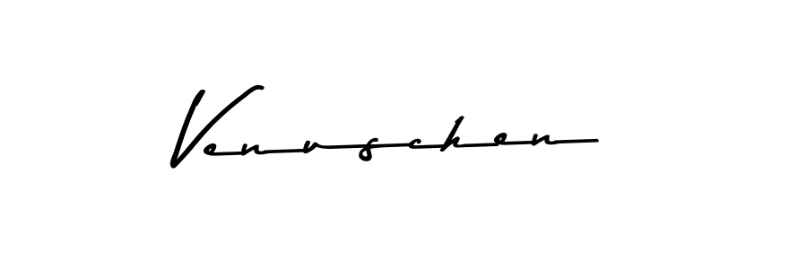 Make a beautiful signature design for name Venuschen. With this signature (Asem Kandis PERSONAL USE) style, you can create a handwritten signature for free. Venuschen signature style 9 images and pictures png
