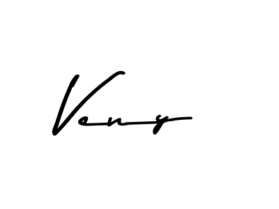 Make a beautiful signature design for name Veny. With this signature (Asem Kandis PERSONAL USE) style, you can create a handwritten signature for free. Veny signature style 9 images and pictures png