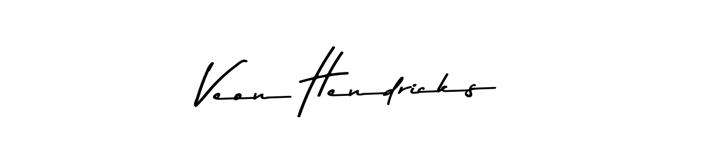 Make a beautiful signature design for name Veon Hendricks. With this signature (Asem Kandis PERSONAL USE) style, you can create a handwritten signature for free. Veon Hendricks signature style 9 images and pictures png