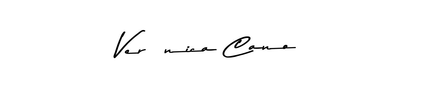 Create a beautiful signature design for name Verónica Cano. With this signature (Asem Kandis PERSONAL USE) fonts, you can make a handwritten signature for free. Verónica Cano signature style 9 images and pictures png