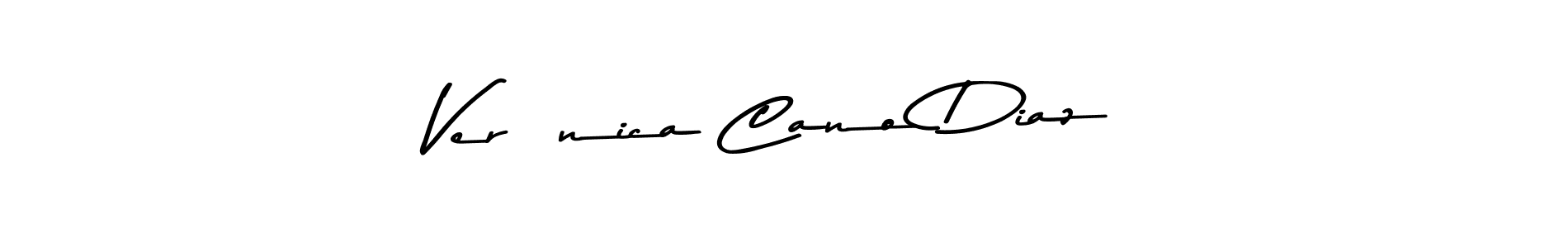 Also You can easily find your signature by using the search form. We will create Verónica Cano Diaz name handwritten signature images for you free of cost using Asem Kandis PERSONAL USE sign style. Verónica Cano Diaz signature style 9 images and pictures png