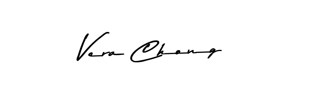 How to make Vera Chong name signature. Use Asem Kandis PERSONAL USE style for creating short signs online. This is the latest handwritten sign. Vera Chong signature style 9 images and pictures png