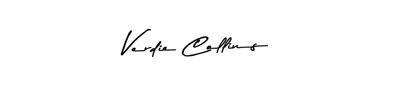 Verdie Collins stylish signature style. Best Handwritten Sign (Asem Kandis PERSONAL USE) for my name. Handwritten Signature Collection Ideas for my name Verdie Collins. Verdie Collins signature style 9 images and pictures png