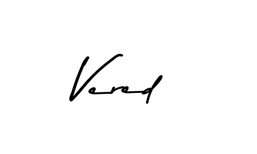 Also You can easily find your signature by using the search form. We will create Vered name handwritten signature images for you free of cost using Asem Kandis PERSONAL USE sign style. Vered signature style 9 images and pictures png