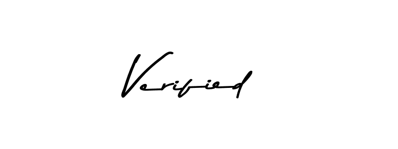 if you are searching for the best signature style for your name Verified. so please give up your signature search. here we have designed multiple signature styles  using Asem Kandis PERSONAL USE. Verified signature style 9 images and pictures png