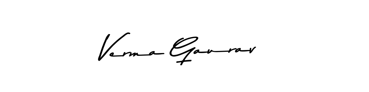 Similarly Asem Kandis PERSONAL USE is the best handwritten signature design. Signature creator online .You can use it as an online autograph creator for name Verma Gaurav. Verma Gaurav signature style 9 images and pictures png