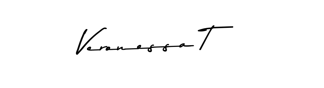 Make a beautiful signature design for name Veronessa T. With this signature (Asem Kandis PERSONAL USE) style, you can create a handwritten signature for free. Veronessa T signature style 9 images and pictures png