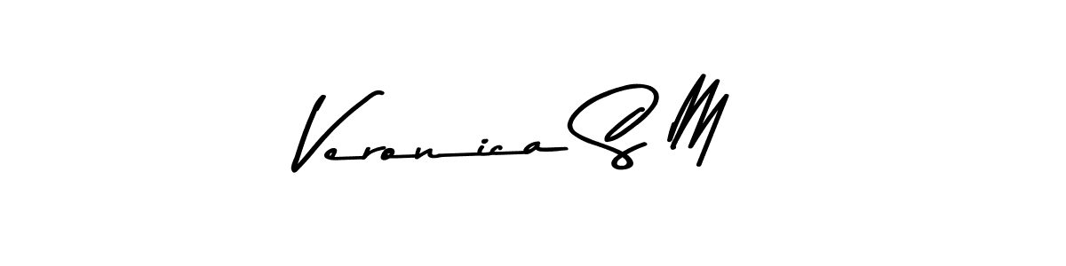 How to Draw Veronica S M signature style? Asem Kandis PERSONAL USE is a latest design signature styles for name Veronica S M. Veronica S M signature style 9 images and pictures png
