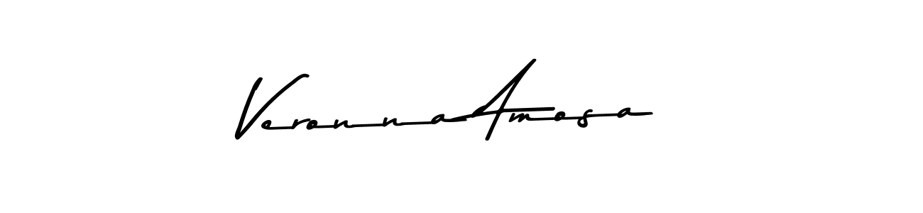 Asem Kandis PERSONAL USE is a professional signature style that is perfect for those who want to add a touch of class to their signature. It is also a great choice for those who want to make their signature more unique. Get Veronna Amosa name to fancy signature for free. Veronna Amosa signature style 9 images and pictures png