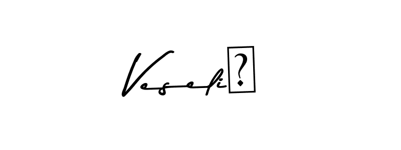 This is the best signature style for the VeseliČ name. Also you like these signature font (Asem Kandis PERSONAL USE). Mix name signature. VeseliČ signature style 9 images and pictures png