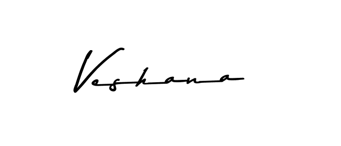 Veshana stylish signature style. Best Handwritten Sign (Asem Kandis PERSONAL USE) for my name. Handwritten Signature Collection Ideas for my name Veshana. Veshana signature style 9 images and pictures png