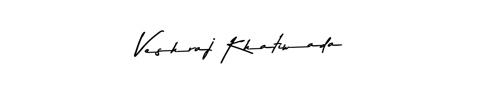 Make a beautiful signature design for name Veshraj Khatiwada. With this signature (Asem Kandis PERSONAL USE) style, you can create a handwritten signature for free. Veshraj Khatiwada signature style 9 images and pictures png