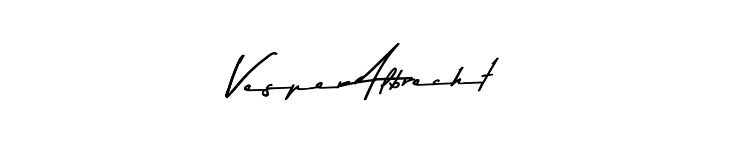 if you are searching for the best signature style for your name Vesper Albrecht. so please give up your signature search. here we have designed multiple signature styles  using Asem Kandis PERSONAL USE. Vesper Albrecht signature style 9 images and pictures png