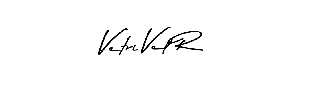 Create a beautiful signature design for name Vetri Vel R. With this signature (Asem Kandis PERSONAL USE) fonts, you can make a handwritten signature for free. Vetri Vel R signature style 9 images and pictures png