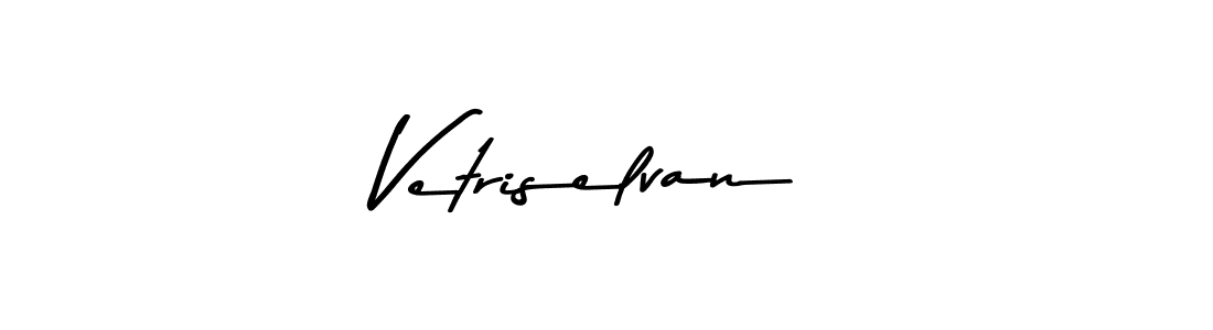 You should practise on your own different ways (Asem Kandis PERSONAL USE) to write your name (Vetriselvan) in signature. don't let someone else do it for you. Vetriselvan signature style 9 images and pictures png