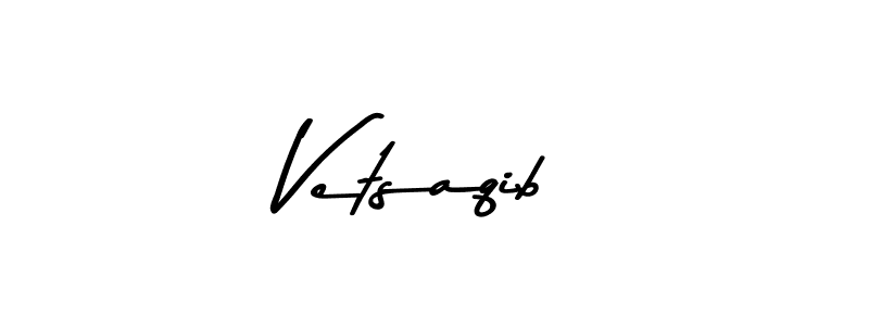 Use a signature maker to create a handwritten signature online. With this signature software, you can design (Asem Kandis PERSONAL USE) your own signature for name Vetsaqib. Vetsaqib signature style 9 images and pictures png