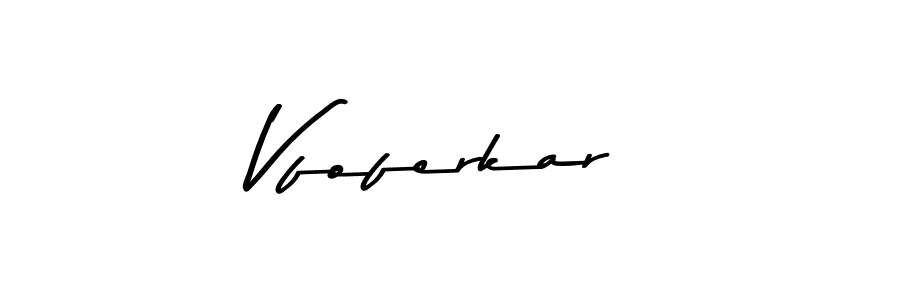 Similarly Asem Kandis PERSONAL USE is the best handwritten signature design. Signature creator online .You can use it as an online autograph creator for name Vfoferkar. Vfoferkar signature style 9 images and pictures png