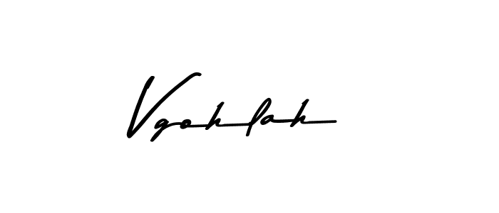 Also we have Vgohlah name is the best signature style. Create professional handwritten signature collection using Asem Kandis PERSONAL USE autograph style. Vgohlah signature style 9 images and pictures png