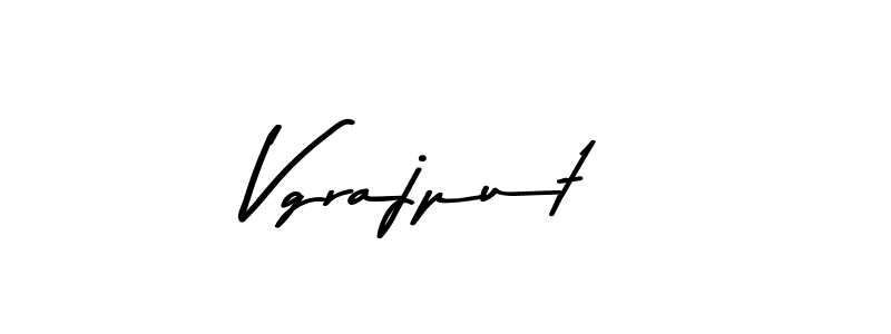 Design your own signature with our free online signature maker. With this signature software, you can create a handwritten (Asem Kandis PERSONAL USE) signature for name Vgrajput. Vgrajput signature style 9 images and pictures png