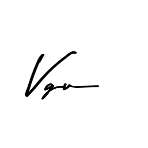 Vgu stylish signature style. Best Handwritten Sign (Asem Kandis PERSONAL USE) for my name. Handwritten Signature Collection Ideas for my name Vgu. Vgu signature style 9 images and pictures png