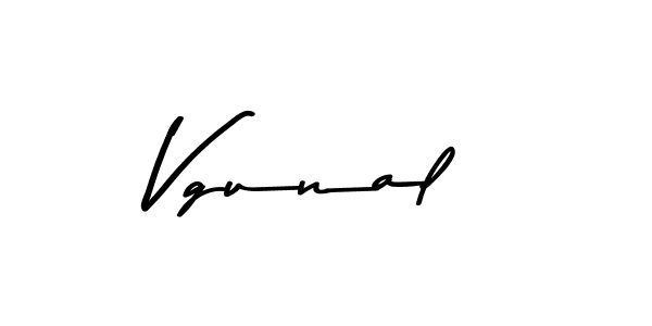 Also we have Vgunal name is the best signature style. Create professional handwritten signature collection using Asem Kandis PERSONAL USE autograph style. Vgunal signature style 9 images and pictures png