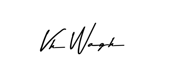 Vh Wagh stylish signature style. Best Handwritten Sign (Asem Kandis PERSONAL USE) for my name. Handwritten Signature Collection Ideas for my name Vh Wagh. Vh Wagh signature style 9 images and pictures png