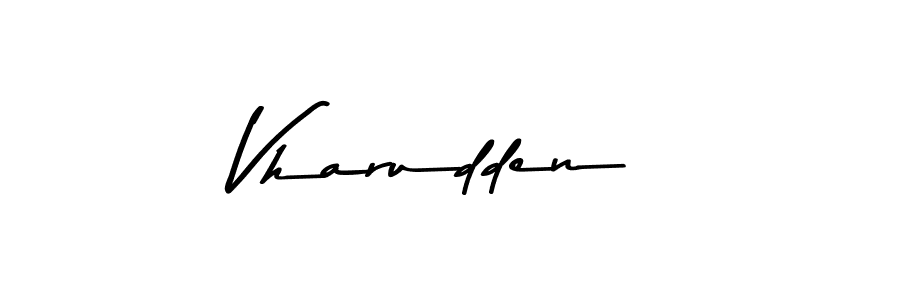 How to make Vharudden signature? Asem Kandis PERSONAL USE is a professional autograph style. Create handwritten signature for Vharudden name. Vharudden signature style 9 images and pictures png