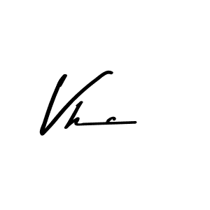 Use a signature maker to create a handwritten signature online. With this signature software, you can design (Asem Kandis PERSONAL USE) your own signature for name Vhc. Vhc signature style 9 images and pictures png