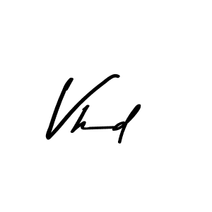 Vhd stylish signature style. Best Handwritten Sign (Asem Kandis PERSONAL USE) for my name. Handwritten Signature Collection Ideas for my name Vhd. Vhd signature style 9 images and pictures png