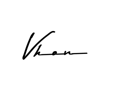 Also You can easily find your signature by using the search form. We will create Vhon name handwritten signature images for you free of cost using Asem Kandis PERSONAL USE sign style. Vhon signature style 9 images and pictures png