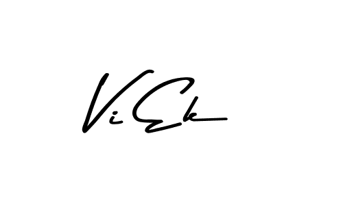 How to make Vi Ek name signature. Use Asem Kandis PERSONAL USE style for creating short signs online. This is the latest handwritten sign. Vi Ek signature style 9 images and pictures png