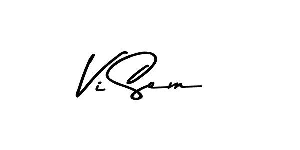 The best way (Asem Kandis PERSONAL USE) to make a short signature is to pick only two or three words in your name. The name Vi Sem include a total of six letters. For converting this name. Vi Sem signature style 9 images and pictures png