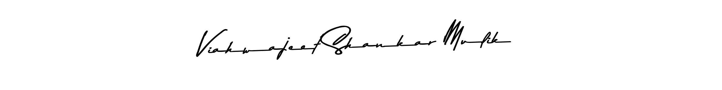 Create a beautiful signature design for name Viahwajeet Shankar Mulik. With this signature (Asem Kandis PERSONAL USE) fonts, you can make a handwritten signature for free. Viahwajeet Shankar Mulik signature style 9 images and pictures png