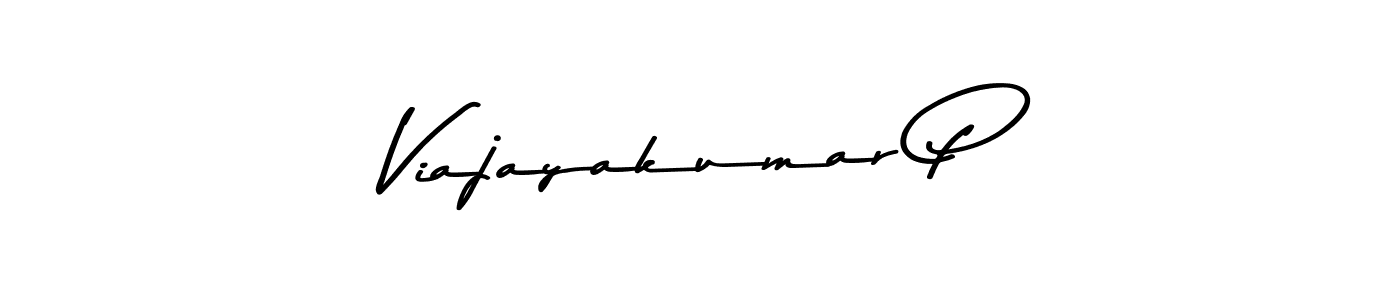 How to make Viajayakumar P name signature. Use Asem Kandis PERSONAL USE style for creating short signs online. This is the latest handwritten sign. Viajayakumar P signature style 9 images and pictures png