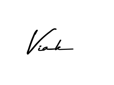 Viak stylish signature style. Best Handwritten Sign (Asem Kandis PERSONAL USE) for my name. Handwritten Signature Collection Ideas for my name Viak. Viak signature style 9 images and pictures png