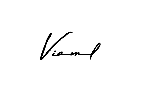 Also we have Viaml name is the best signature style. Create professional handwritten signature collection using Asem Kandis PERSONAL USE autograph style. Viaml signature style 9 images and pictures png