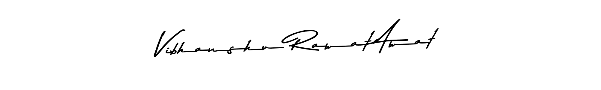 Use a signature maker to create a handwritten signature online. With this signature software, you can design (Asem Kandis PERSONAL USE) your own signature for name Vibhanshu Rawat Awat. Vibhanshu Rawat Awat signature style 9 images and pictures png