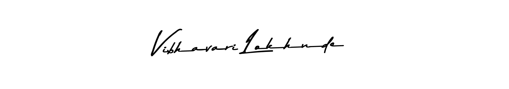 Vibhavari Lokhnde stylish signature style. Best Handwritten Sign (Asem Kandis PERSONAL USE) for my name. Handwritten Signature Collection Ideas for my name Vibhavari Lokhnde. Vibhavari Lokhnde signature style 9 images and pictures png