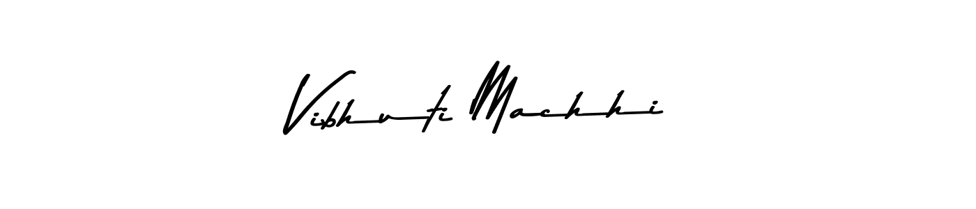 How to make Vibhuti Machhi signature? Asem Kandis PERSONAL USE is a professional autograph style. Create handwritten signature for Vibhuti Machhi name. Vibhuti Machhi signature style 9 images and pictures png