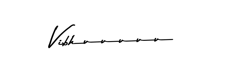 How to make Vibhuuuuu name signature. Use Asem Kandis PERSONAL USE style for creating short signs online. This is the latest handwritten sign. Vibhuuuuu signature style 9 images and pictures png