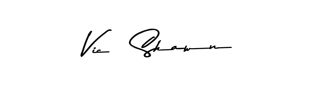 Create a beautiful signature design for name Vic   Shawn. With this signature (Asem Kandis PERSONAL USE) fonts, you can make a handwritten signature for free. Vic   Shawn signature style 9 images and pictures png