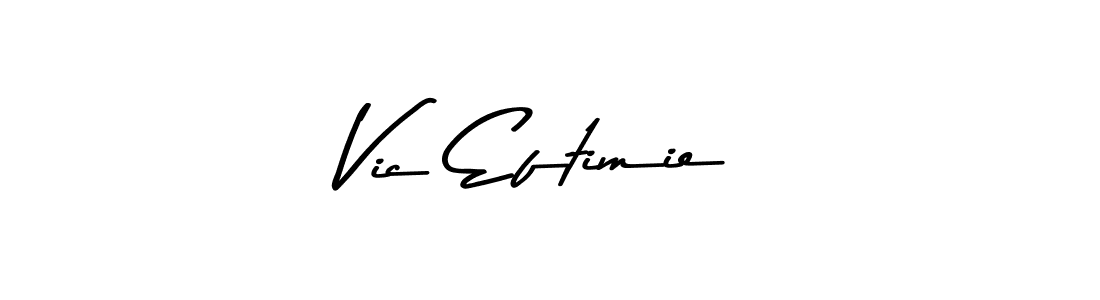 if you are searching for the best signature style for your name Vic Eftimie. so please give up your signature search. here we have designed multiple signature styles  using Asem Kandis PERSONAL USE. Vic Eftimie signature style 9 images and pictures png