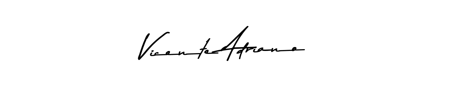 Here are the top 10 professional signature styles for the name Vicente Adriano. These are the best autograph styles you can use for your name. Vicente Adriano signature style 9 images and pictures png