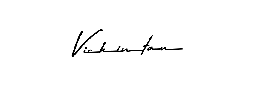 The best way (Asem Kandis PERSONAL USE) to make a short signature is to pick only two or three words in your name. The name Vichintan include a total of six letters. For converting this name. Vichintan signature style 9 images and pictures png