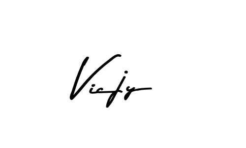 Also You can easily find your signature by using the search form. We will create Vicjy name handwritten signature images for you free of cost using Asem Kandis PERSONAL USE sign style. Vicjy signature style 9 images and pictures png