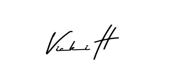 It looks lik you need a new signature style for name Vicki H. Design unique handwritten (Asem Kandis PERSONAL USE) signature with our free signature maker in just a few clicks. Vicki H signature style 9 images and pictures png