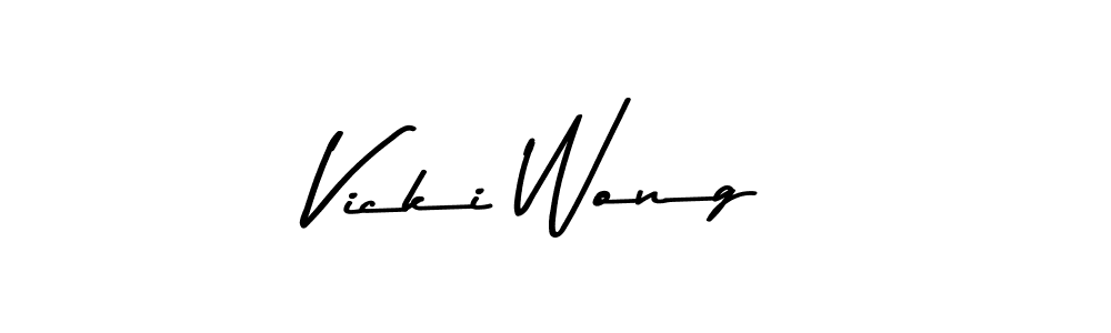 How to make Vicki Wong signature? Asem Kandis PERSONAL USE is a professional autograph style. Create handwritten signature for Vicki Wong name. Vicki Wong signature style 9 images and pictures png
